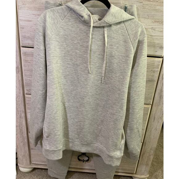 NWOT Lululemon Men's Smooth Spacer Heather Gray Hoodie & Joggers Set - M - Picture 3 of 9